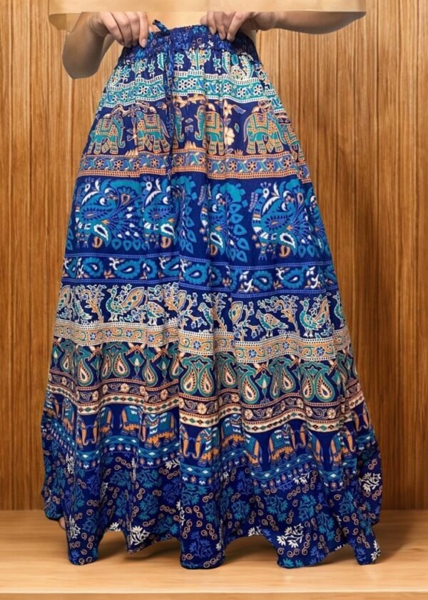 CALÇA PANTALONA FEMININA ALGODÃO ESTAMPA INDIANA