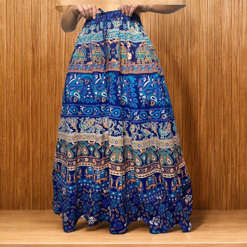 CALÇA PANTALONA FEMININA ALGODÃO ESTAMPA INDIANA